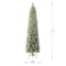7ft. Pre-Lit Cashmere Pencil Artificial Christmas Tree, Warm White LED Lights by Ashland®